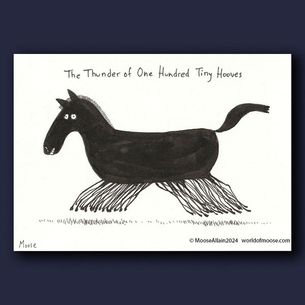 The thunder of one hundred tiny hooves